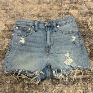 Madewell Distressed Denim Women Shorts